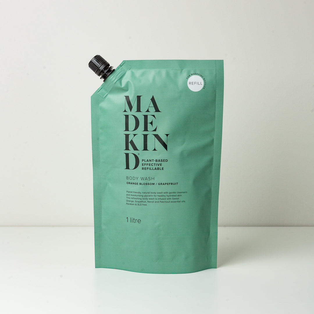 photo of 1 litre body wash refill orange blossom & grapefruit