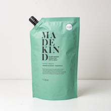 Load image into Gallery viewer, Photo of 1 Litre pouch of MadeKind orange blossom &amp; grapefruit hand wash
