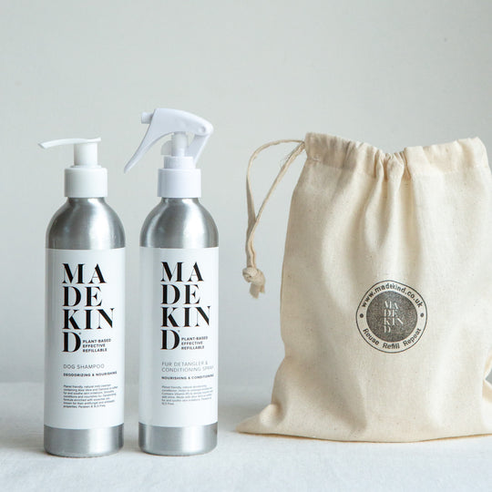 Natural Dog Shampoo & Conditioning Spray in Gift Bag