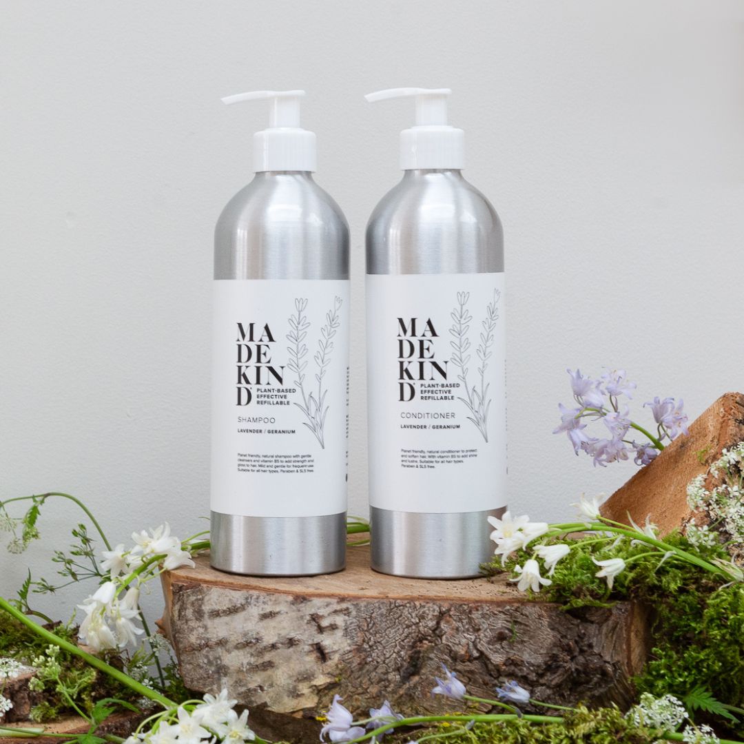 MadeKind natural shampoo and conditioner