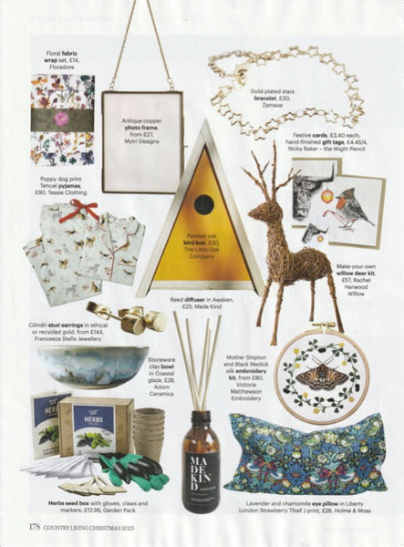 MadeKind featured in Country Living magazine - Christmas 2023 issue