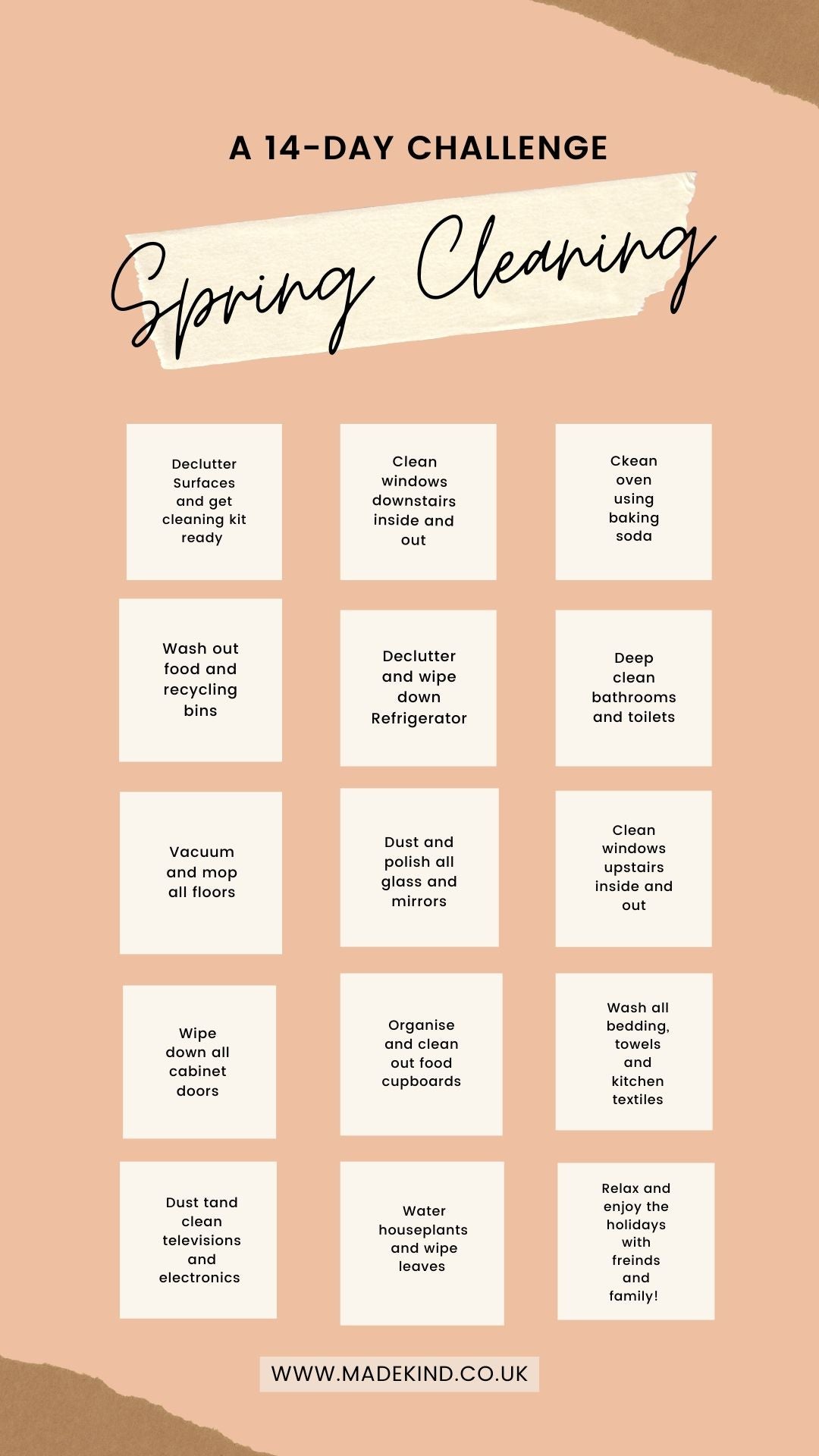 14 Day Spring Cleaning Challenge