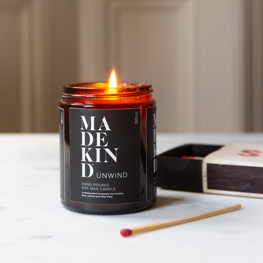 Soy Wax Aromatherapy Candle - Unwind 180ml