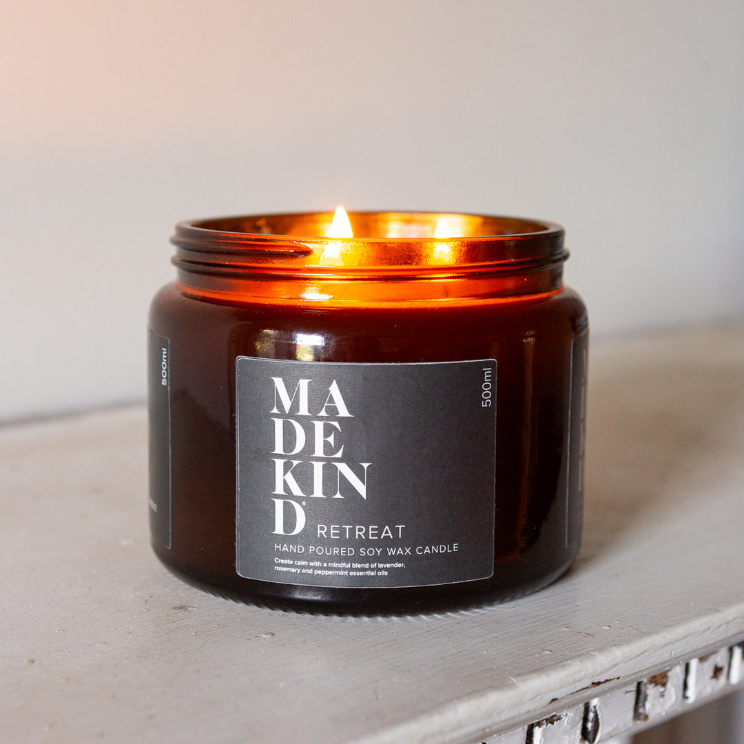 Soy Wax Aromatherapy Candle - Retreat 500ml