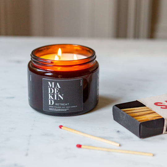 Soy Wax Aromatherapy Candle - Retreat 500ml