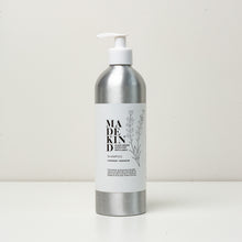 Load image into Gallery viewer, Photo of a 500ml aluminium bottle of MadeKind shampoo in Lavender &amp; Geranium
