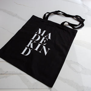 photo of madekind black tote bag 