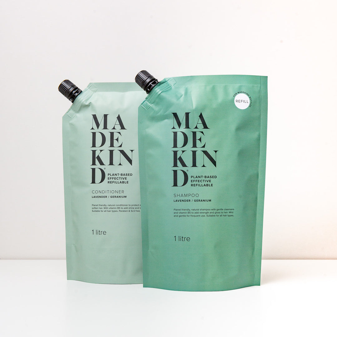 Photo of MadeKind Natural Shampoo and Natural Conditioner 1 Litre Refills