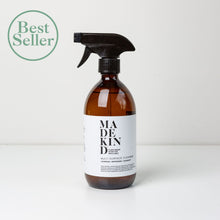 Load image into Gallery viewer, MadeKind Multi Surface Cleaner 500ml in amber glass bottle
