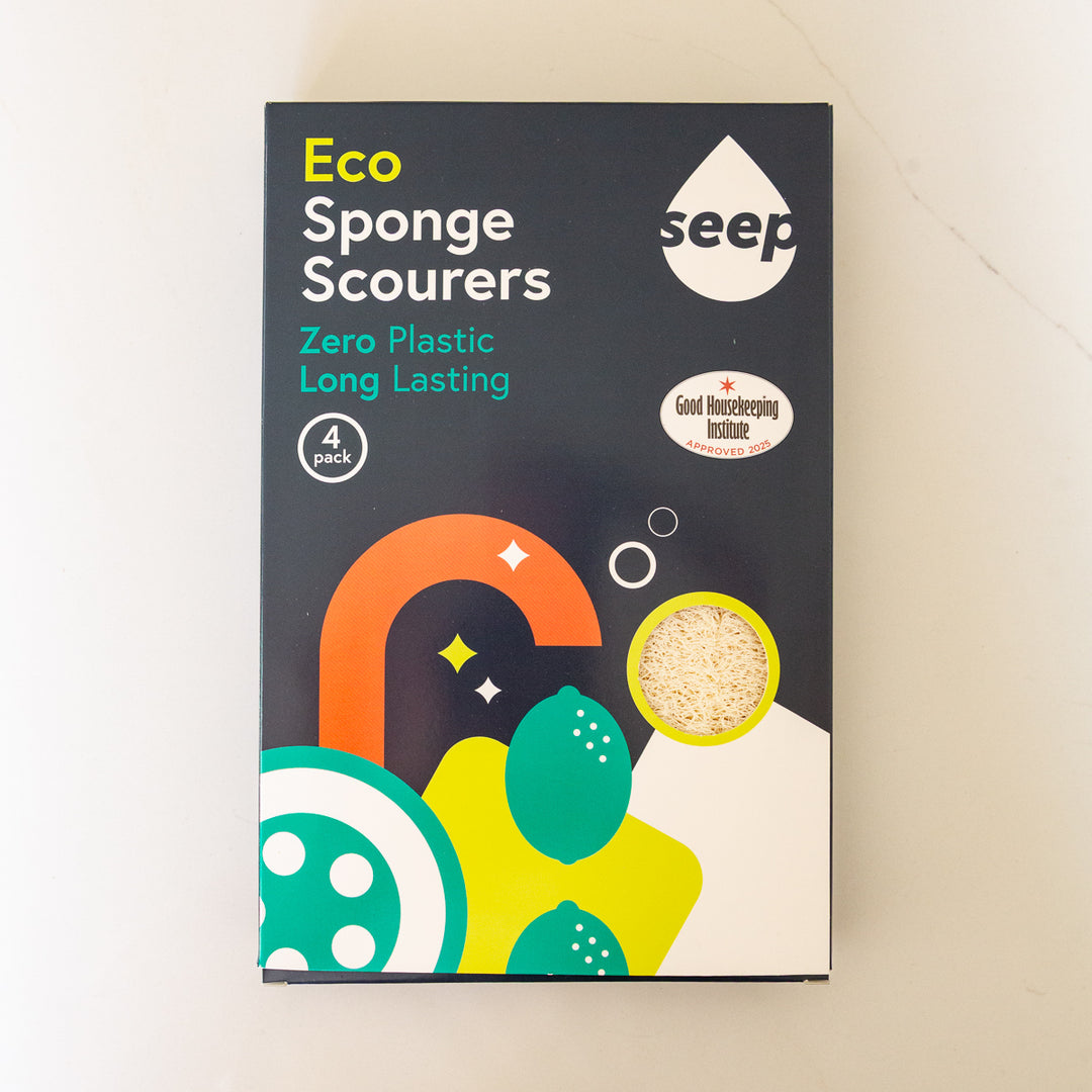 Seep Pack of 4 Eco Sponge Scourers