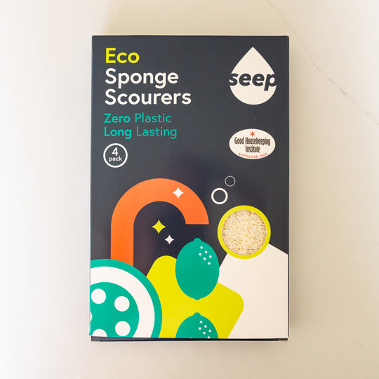 Seep Pack of 4 Eco Sponge Scourers
