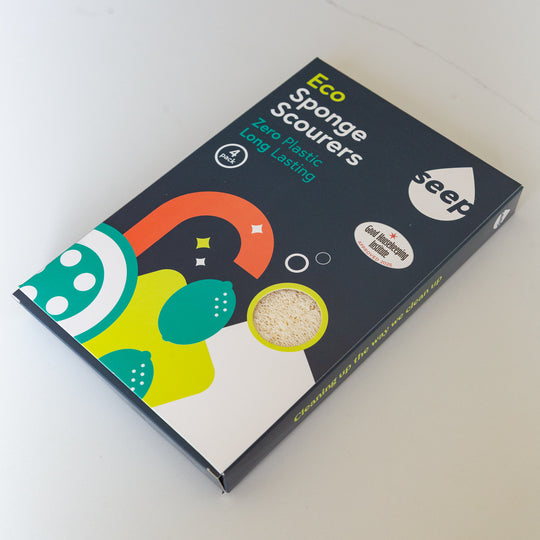 Seep Pack of 4 Eco Sponge Scourers