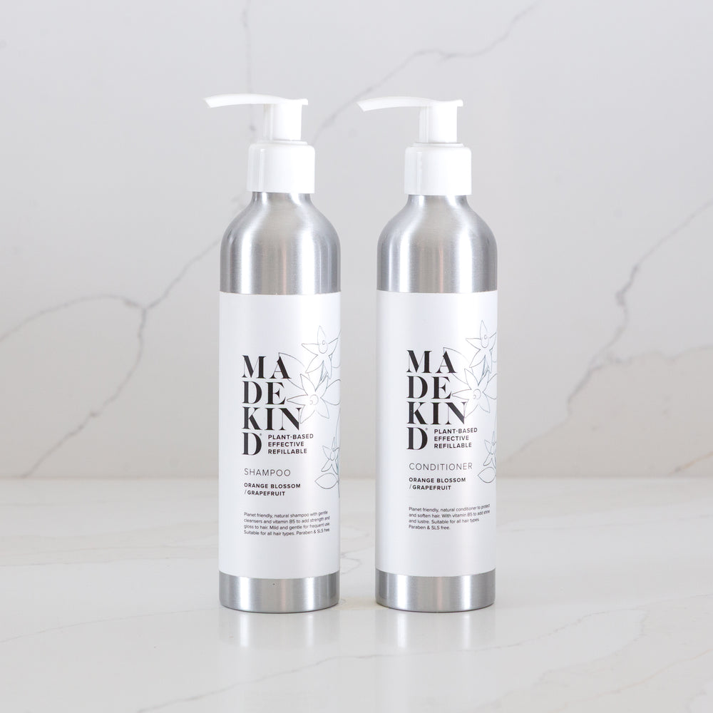 Aluminium Bottle with Pump for Body Wash, Shampoo or Conditioner