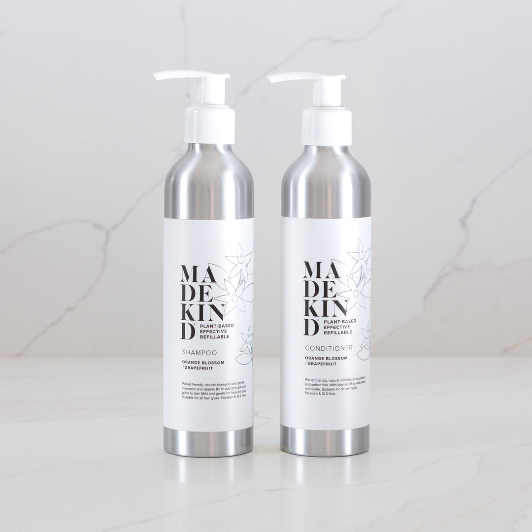 Aluminium Bottle with Pump for Body Wash, Shampoo or Conditioner