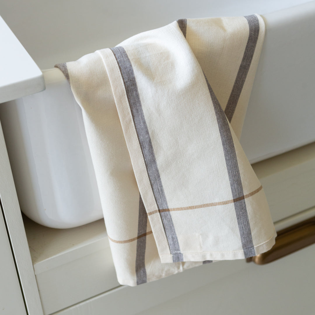 Organic Cotton Striped Tea Towel