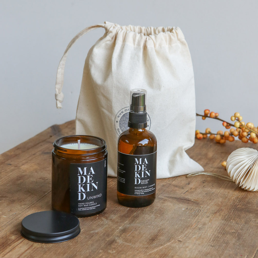 Aromatherapy Candle & Room Mist in Gift Bag