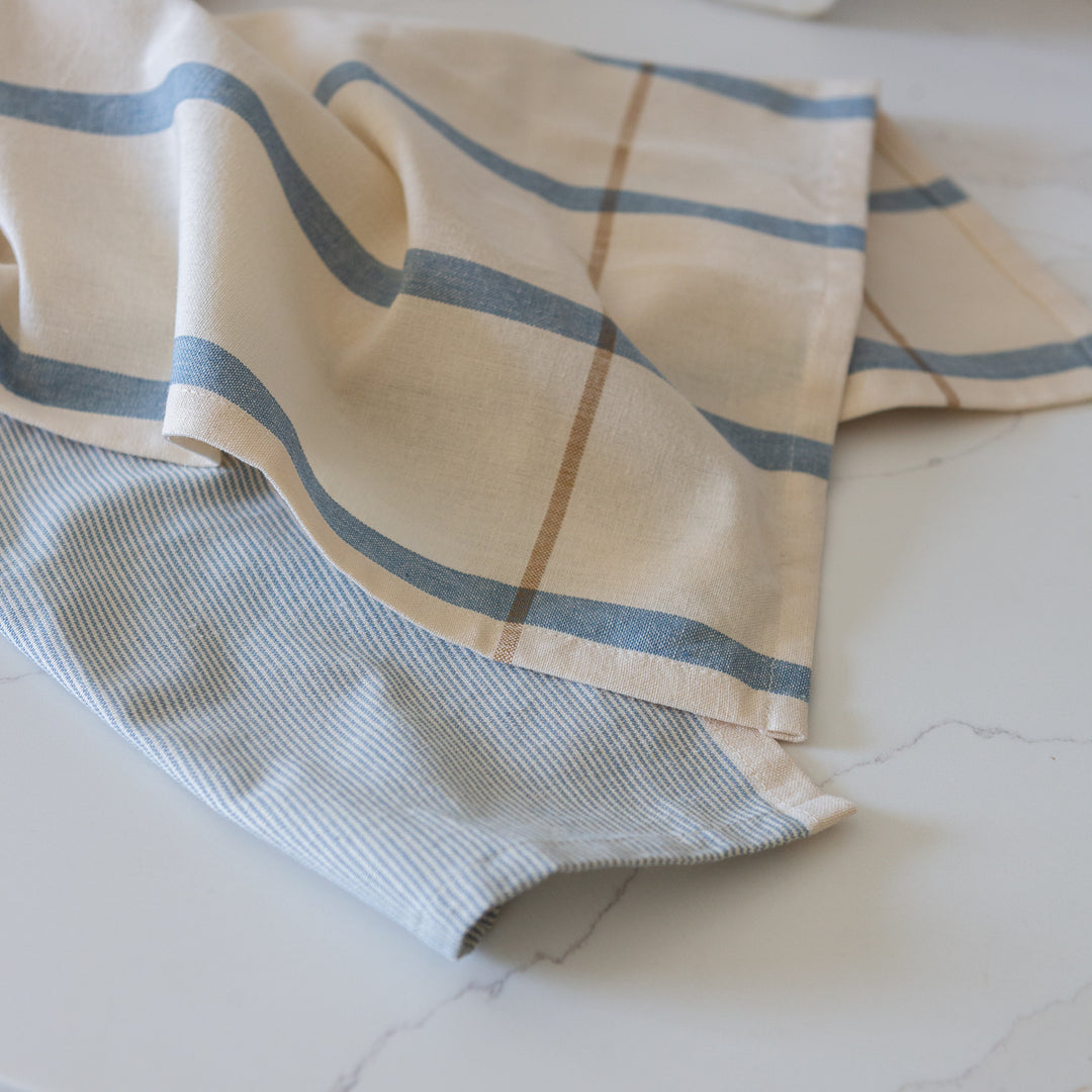 Organic Cotton Striped Tea Towel
