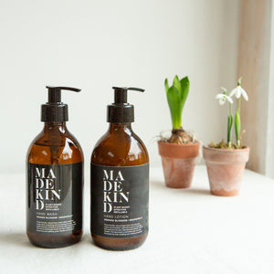 Photo of MadeKind Natural hand wash and hand lotion with orange blossom and grapefruit essential oils