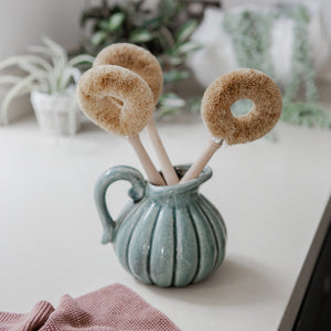 Redecker wooden dish brush with coconut fibres
