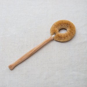 Redecker wooden dish brush with coconut fibres