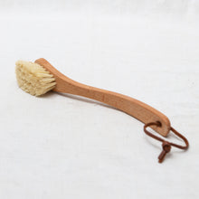 Load image into Gallery viewer, Photo of a Redecker curved handle wooden dish brush
