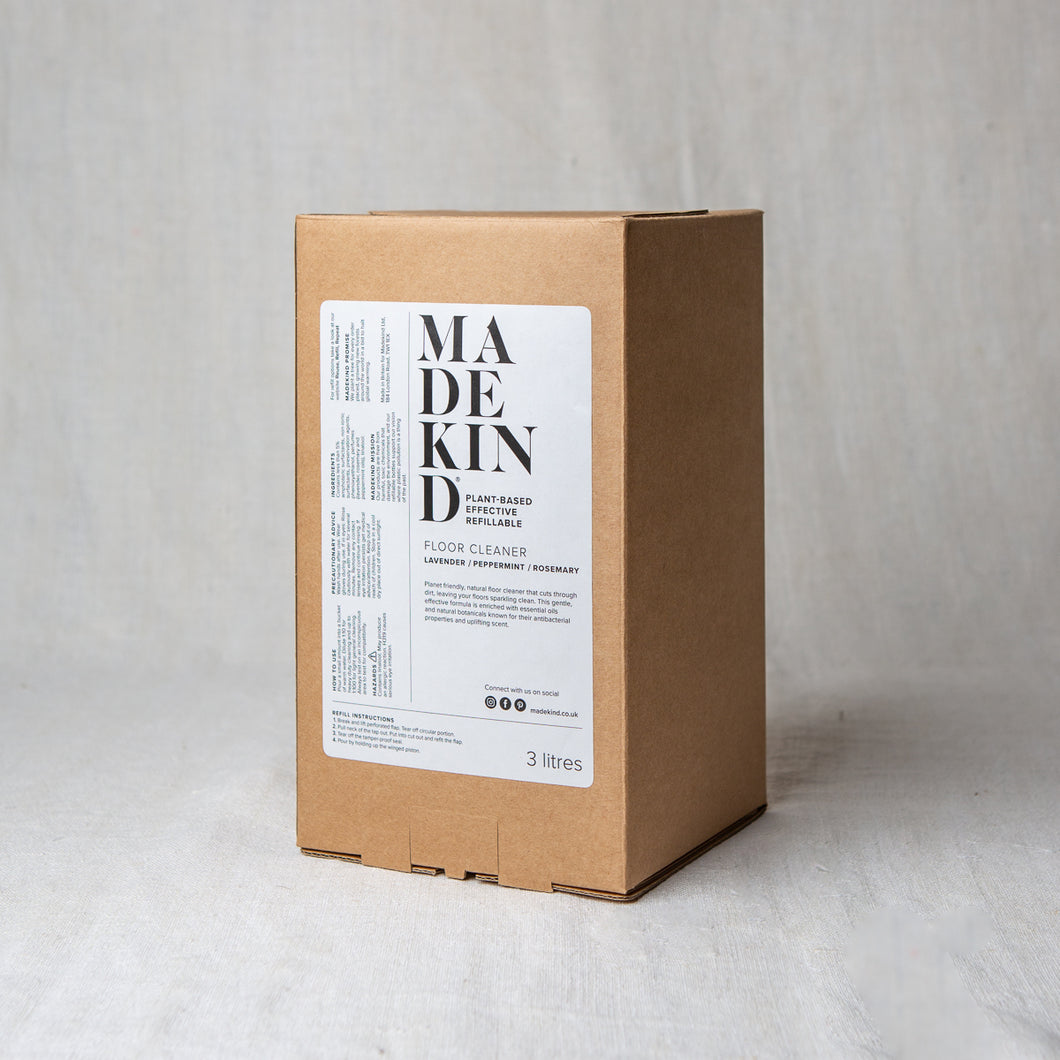 Madekind natural floor cleaner 3 litre refill