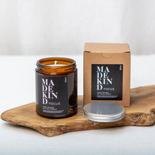Load image into Gallery viewer, Madekind Focus soy wax aromatherapy candle 180ml
