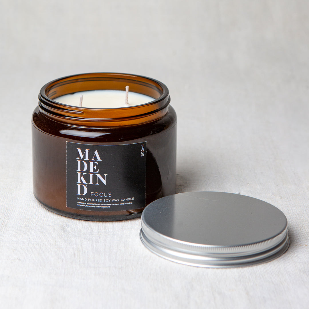 Madekind Focus soy wax aromatherapy candle 500ml