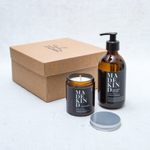 Load image into Gallery viewer, Gift Box with Natural Hand Wash and Aromatherapy Candle
