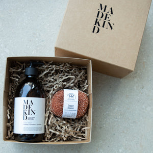 Large Gift Box with Dish Wash and Copper Scourer