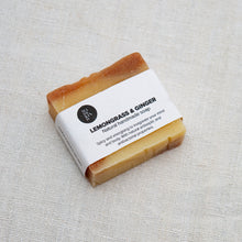 Load image into Gallery viewer, Photo of MadeKind Natural Lemongrass and ginger soap bar
